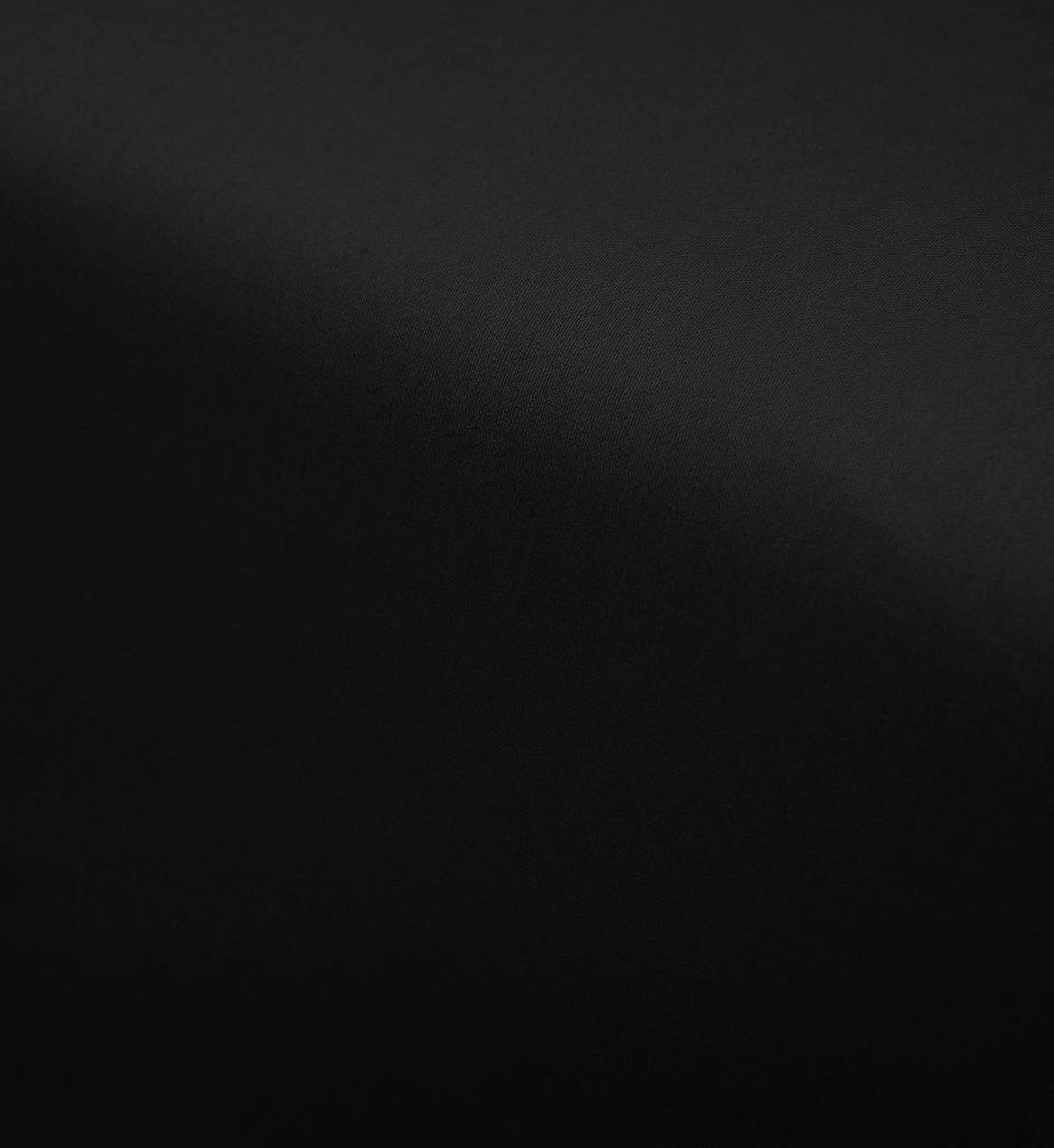 Essenza Satin Hoeslaken - 100% Katoen-satijn - 1-persoons (90x210 Cm) - Black - Zwart