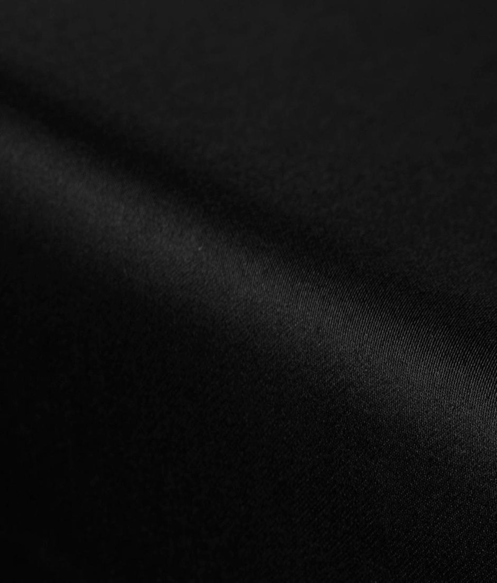 Essenza Satin Hoeslaken - 100% Katoen-satijn - 1-persoons (90x210 Cm) - Black - Zwart