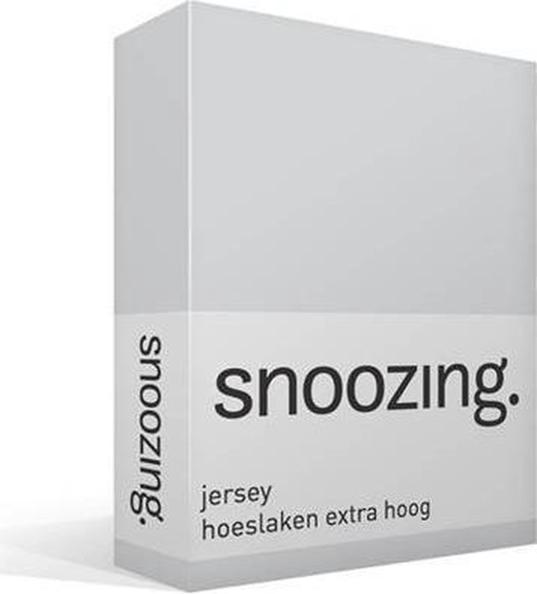 Snoozing - Hoeslaken - Extra Hoog - Jersey - 90x210 /220 - - Grijs