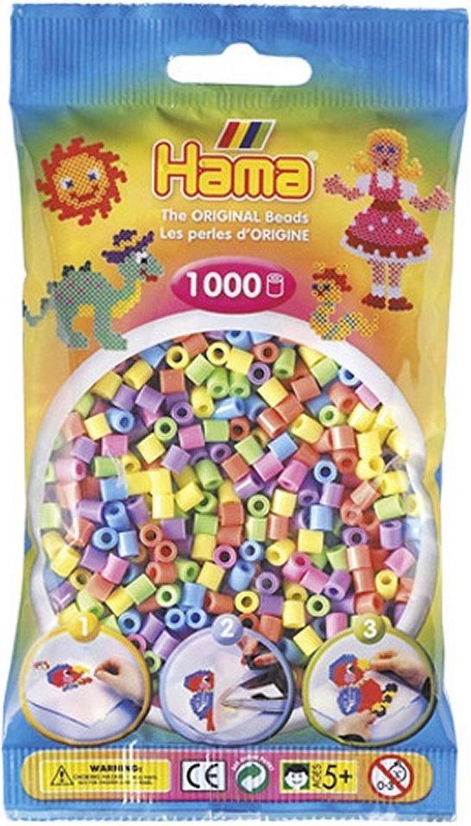 Hama Strijkkralen - Pastel - 1000 Stuks