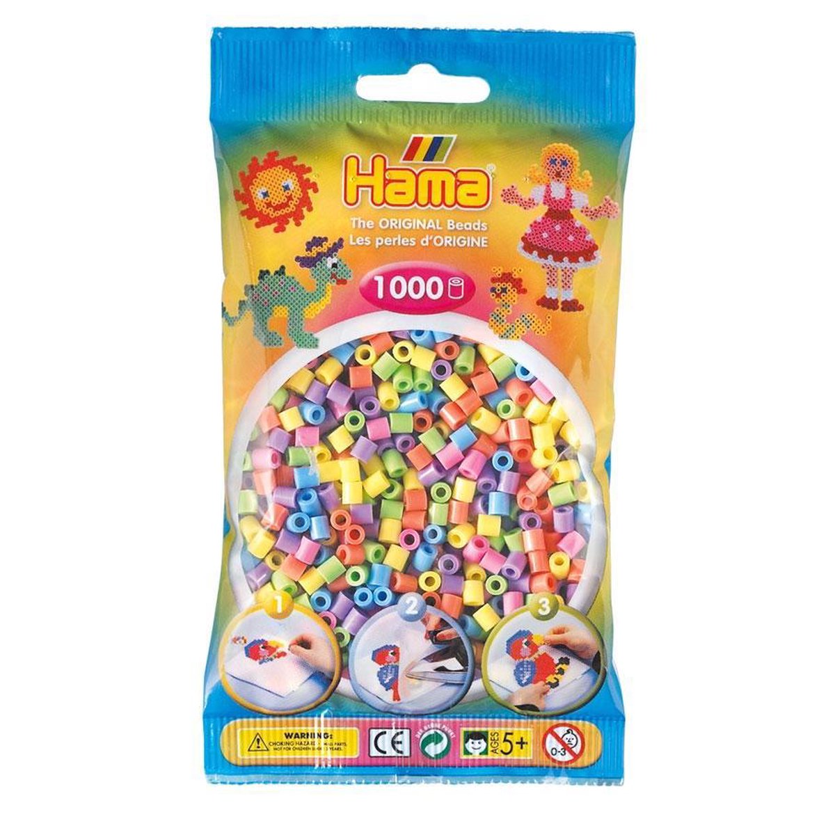 Hama Strijkkralen - Pastel - 1000 Stuks