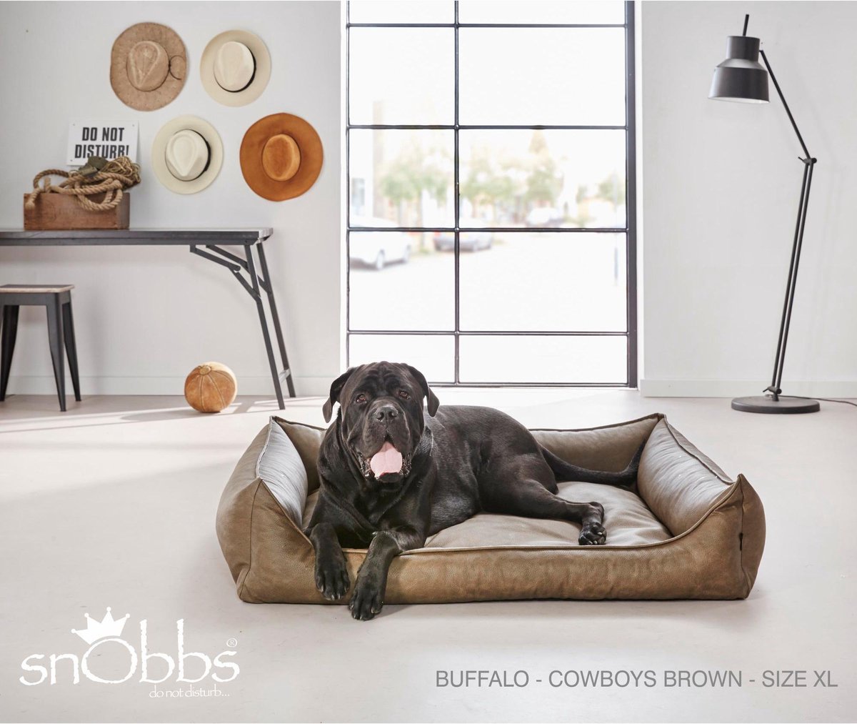 snObbs Hondenmand Buffalo Cowboys Brown - Bruin