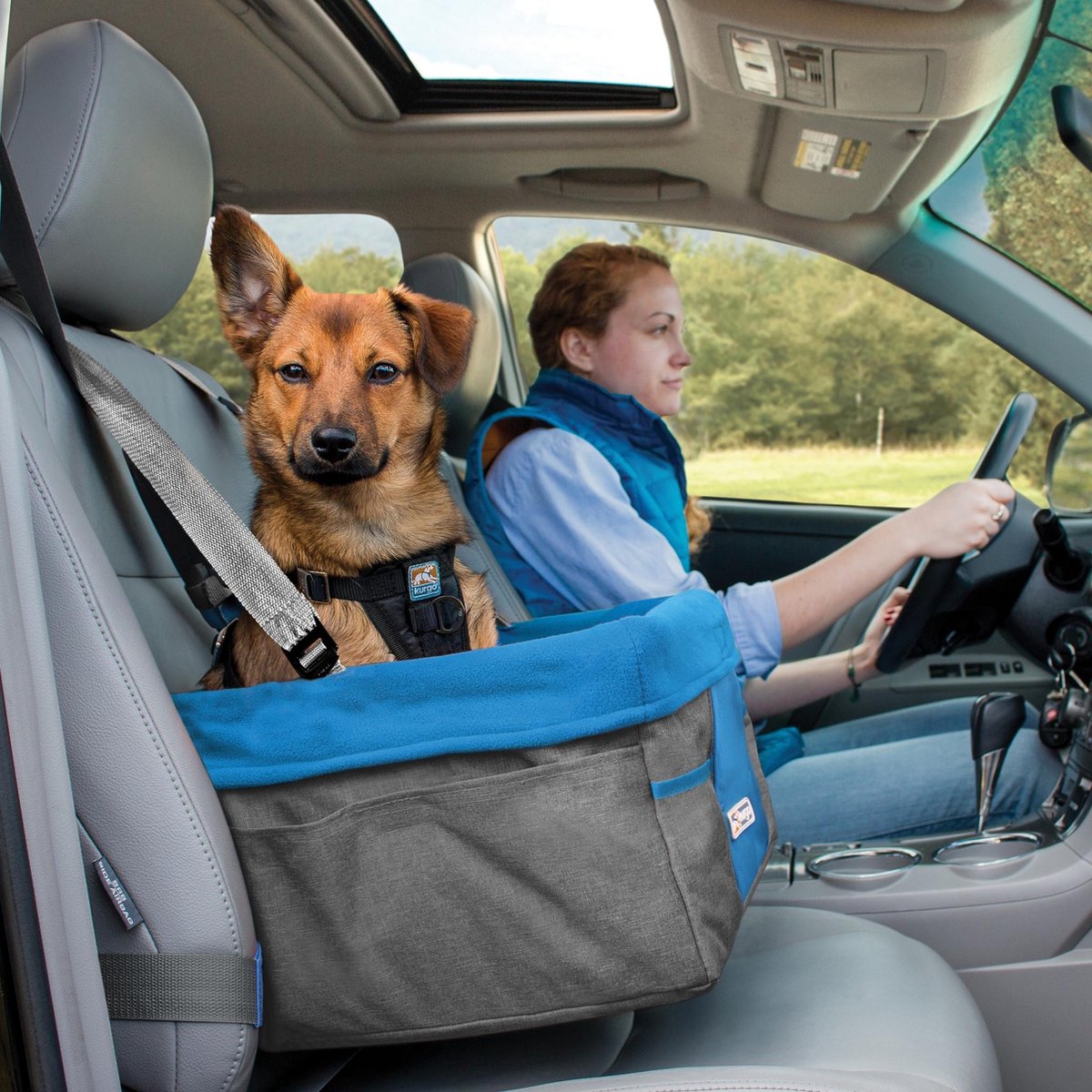 Kurgo Honden Autostoel - Bruin