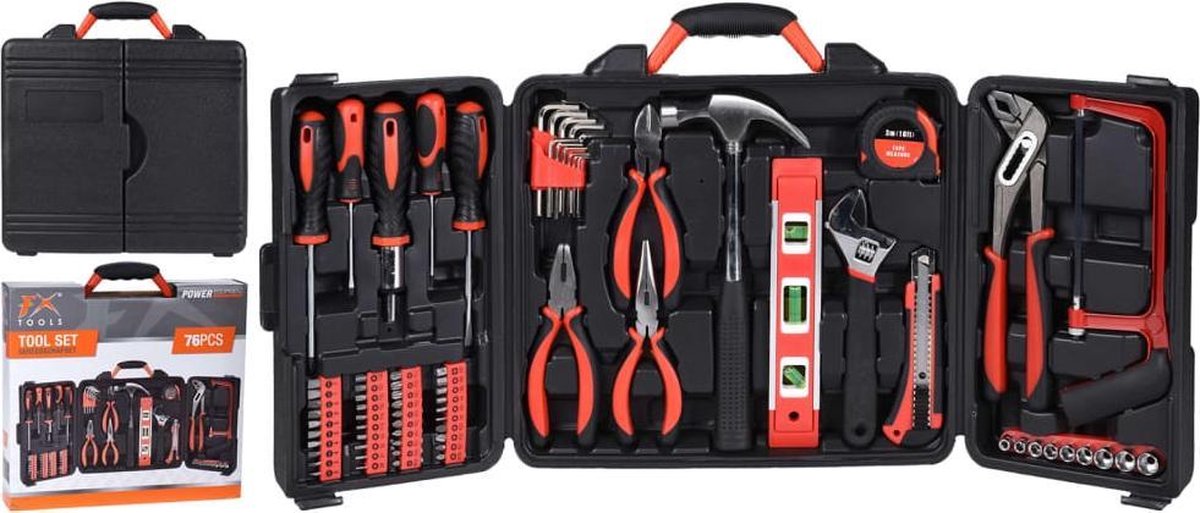 Huismerk Luxe Gereedschapsset - 76 delig