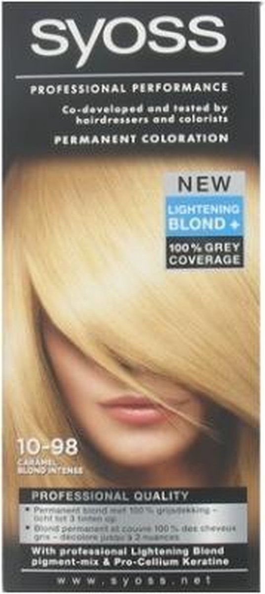 Syoss Haarverf Intensief Licht blond / Caramel Nr. 10-98