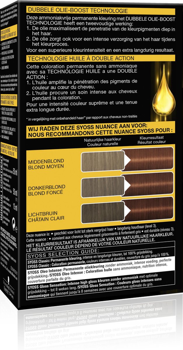Syoss Haarverf - Oleo Intense 6-76 Warm Koperblond