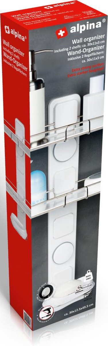 Alpina Badkamer Wandrek - Wit