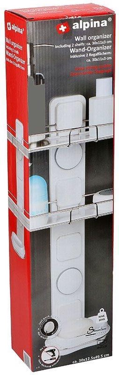 Alpina Badkamer Wandrek - Wit