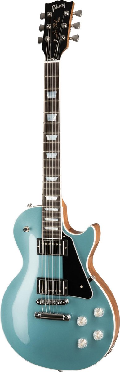 Gibson Modern Collection Les Paul Modern Faded Pelham Blue elektrische gitaar met koffer