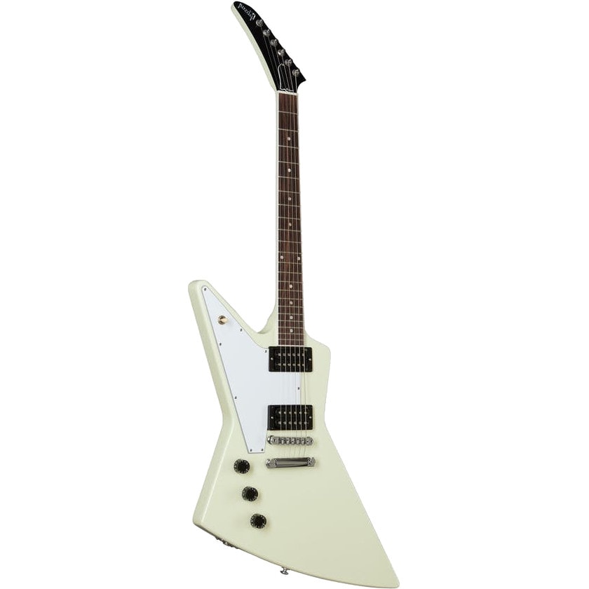 Gibson Original Designer 70s Explorer LH Classic White linkshandige elektrische gitaar met koffer