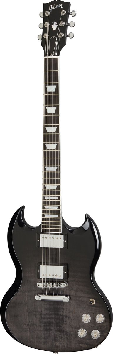 Gibson Modern Collection SG Modern Trans Black Fade elektrische gitaar met koffer