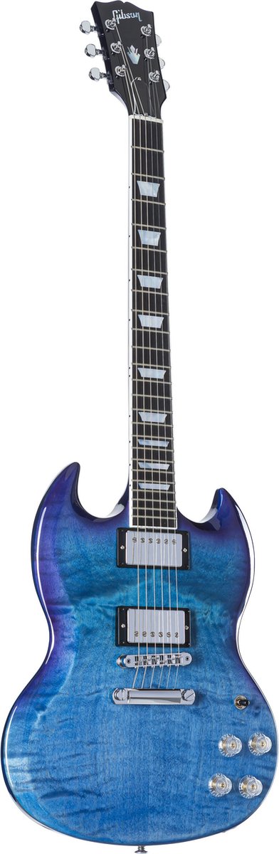 Gibson Modern Collection SG Modern Blueberry Fade elektrische gitaar met koffer