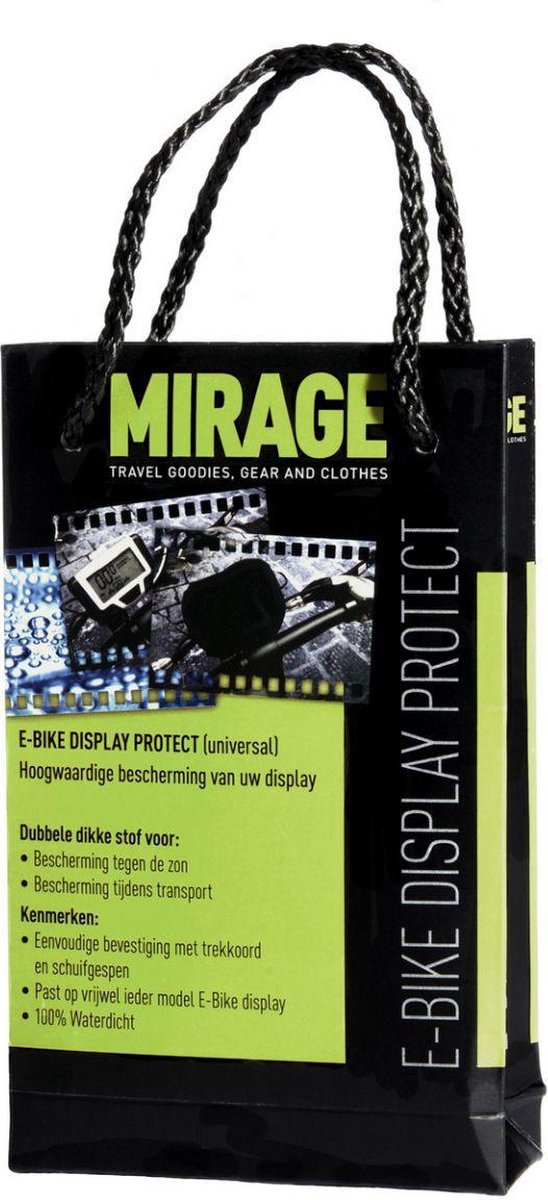 Mirage beschermhoes display protector E-bike - Zwart