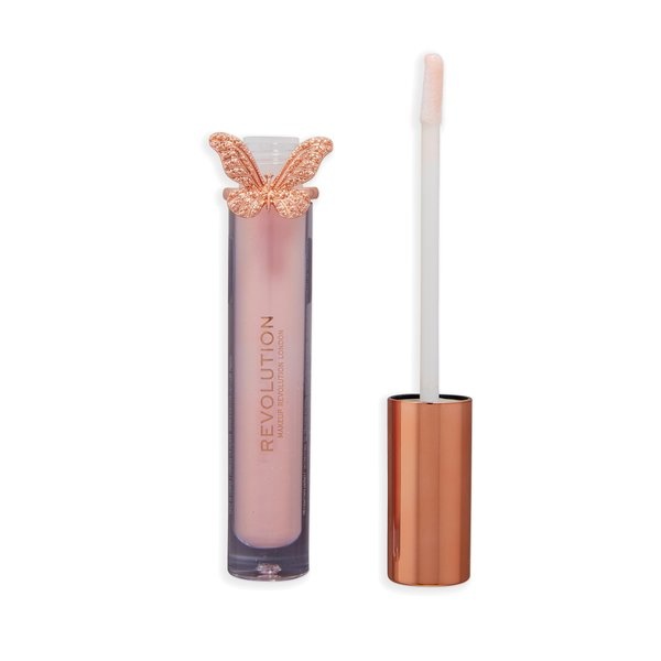 Makeup Revolution Forever Butterfly Lip Gloss Fly Clear - Gris