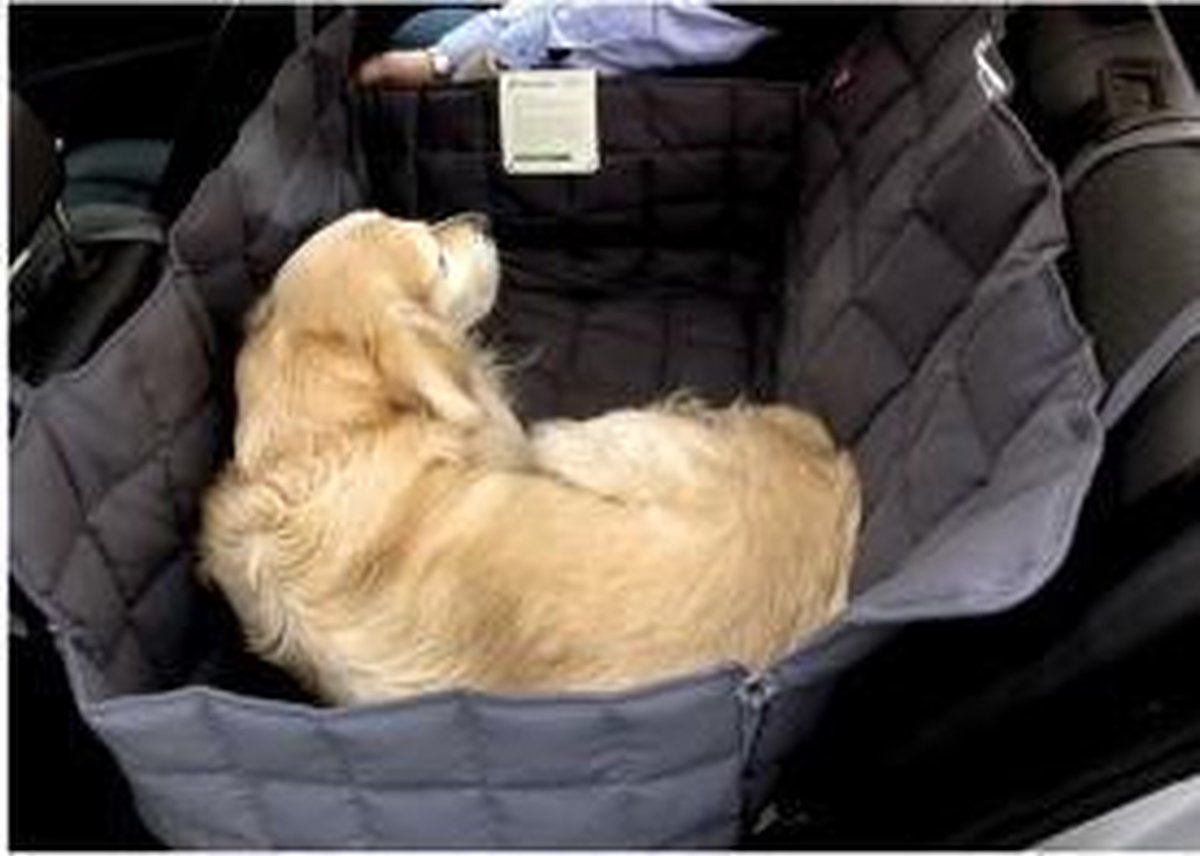 Doctor Bark Hondendeken voor de achterbank - 2 stoelen - Grijs