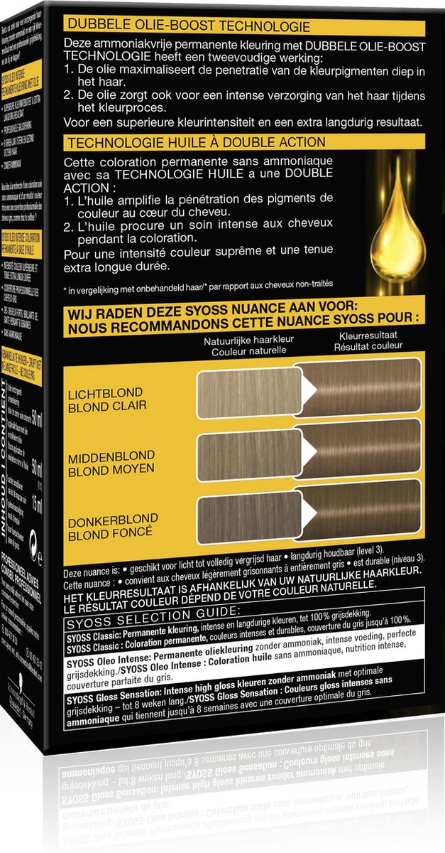 Syoss Oleo Intense 7-10 Natuurlijk Blond