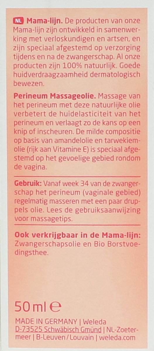 Weleda Perineum Massageolie 50ml