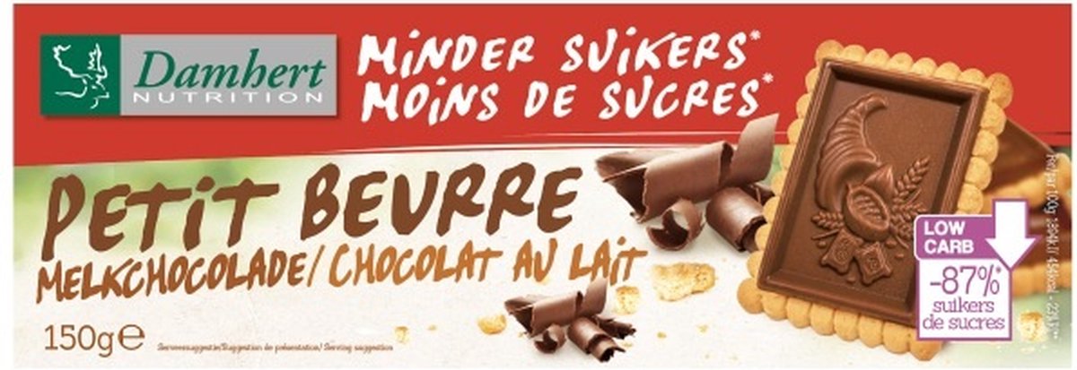 Damhert Tagatesse Petit Beurre Koekjes Melkchocolade