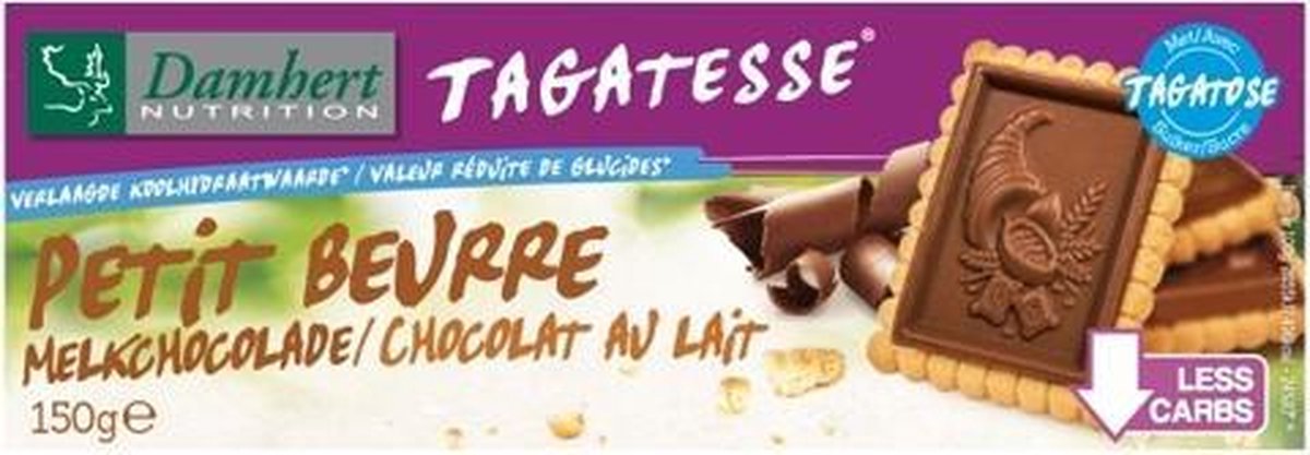 Damhert Tagatesse Petit Beurre Koekjes Melkchocolade