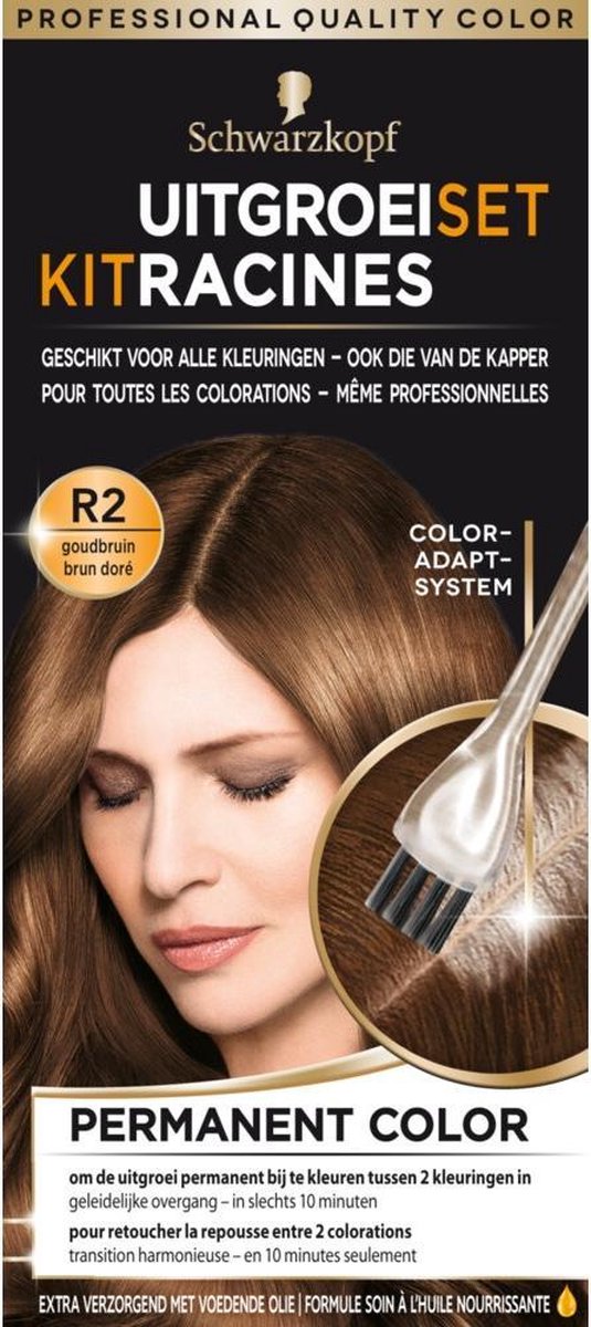 Schwarzkopf Uitgroeiset R2bruin - Goud