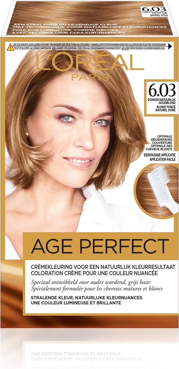L'Oreal Paris L&apos;Oréal Paris Excellence Age Perfect 6.03 Donker Natuurlijkblond - Goud
