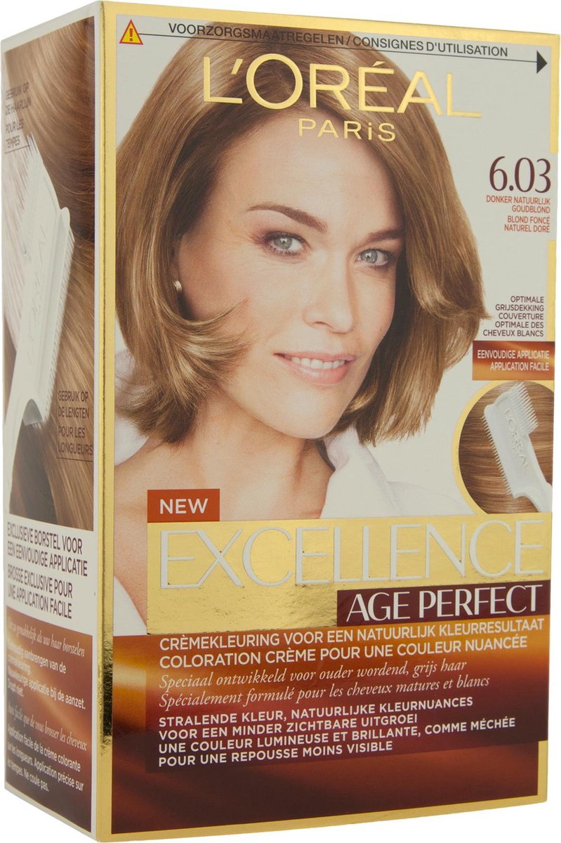 L'Oreal Paris L'Oréal Paris Excellence Age Perfect 6.03 Donker Natuurlijkblond - Goud