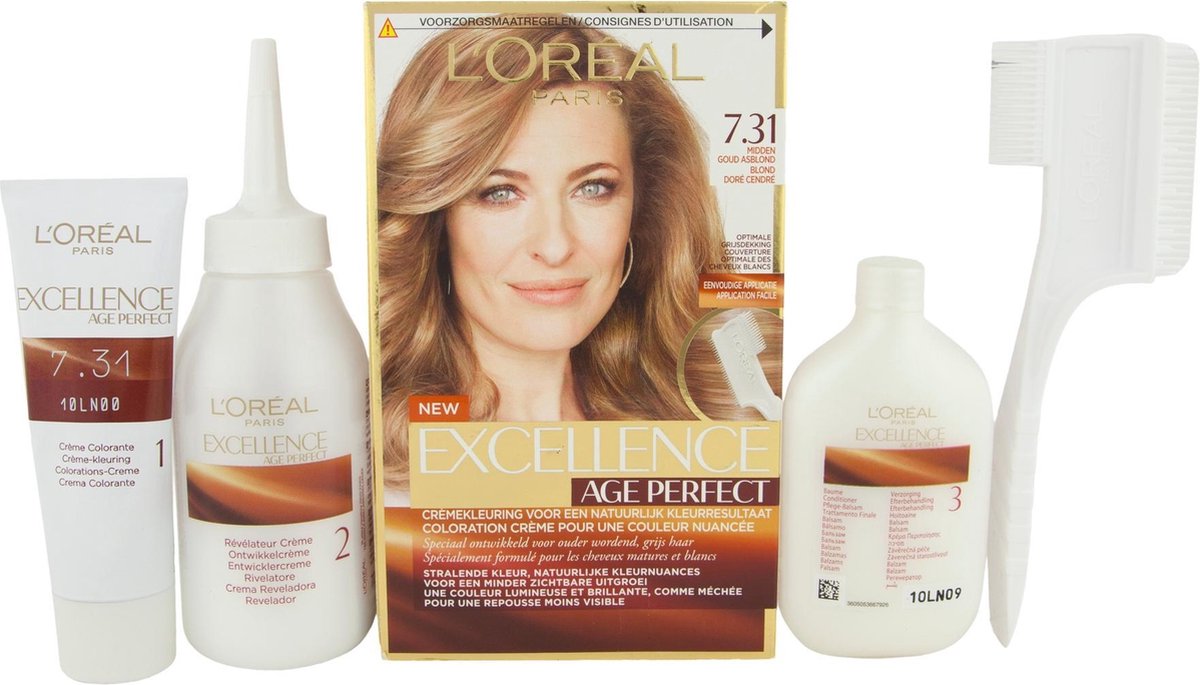 L'Oreal Paris L'Oréal Paris Excellence Age Perfect 7.31 Midden Asblond - Goud