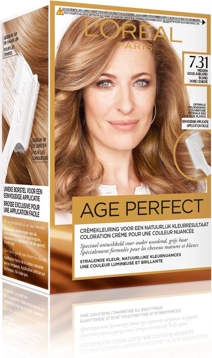 L'Oreal Paris L'Oréal Paris Excellence Age Perfect 7.31 Midden Asblond - Goud