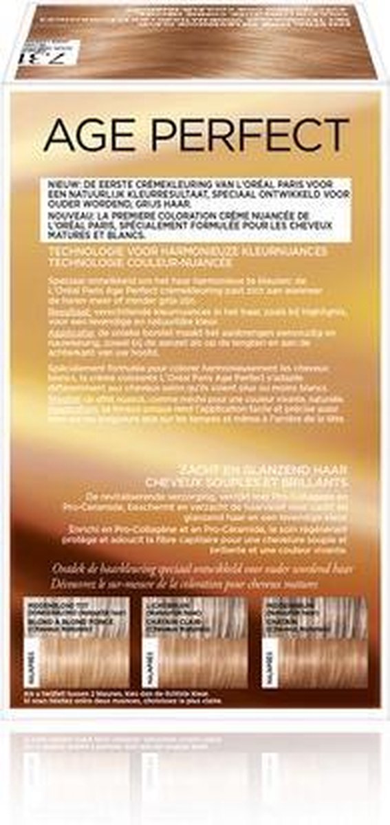 L'Oreal Paris L'Oréal Paris Excellence Age Perfect 7.31 Midden Asblond - Goud