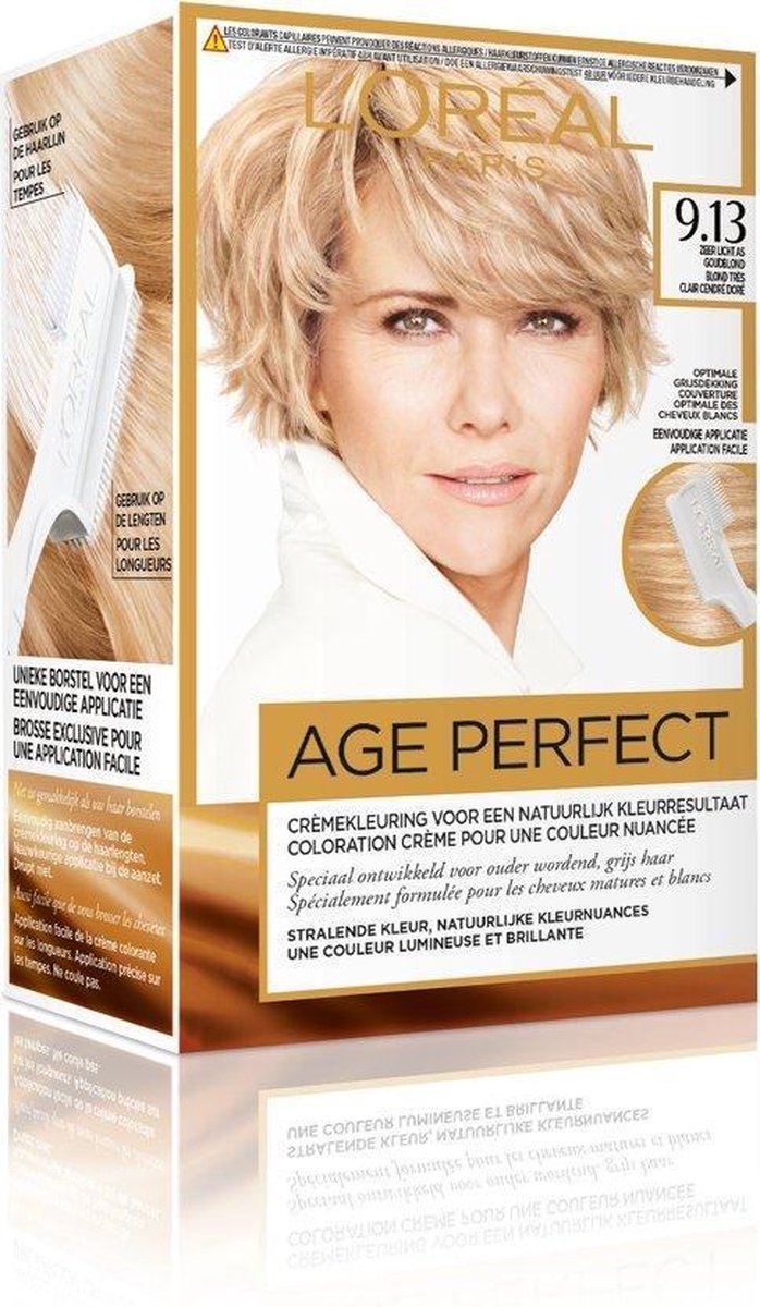 L'Oreal Paris L&apos;Oréal Paris Excellence Age Perfect 9.13 Zeer Licht Asblond - Goud