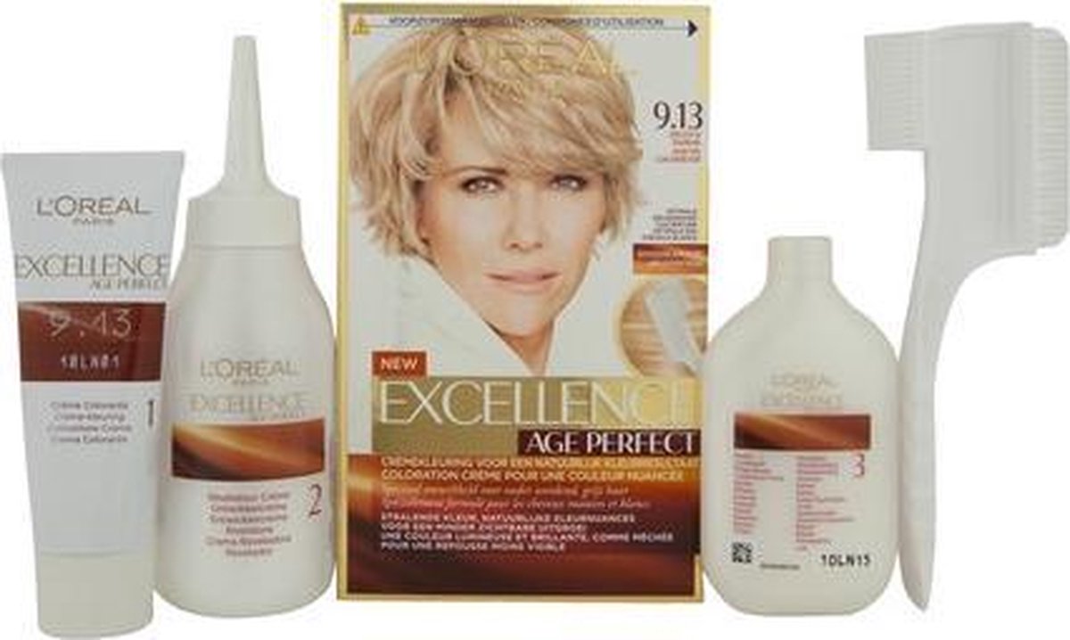 L'Oreal Paris L&apos;Oréal Paris Excellence Age Perfect 9.13 Zeer Licht Asblond - Goud
