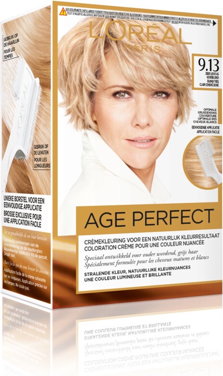 L'Oreal Paris L&apos;Oréal Paris Excellence Age Perfect 9.13 Zeer Licht Asblond - Goud