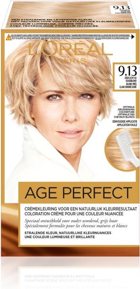L'Oreal Paris L&apos;Oréal Paris Excellence Age Perfect 9.13 Zeer Licht Asblond - Goud