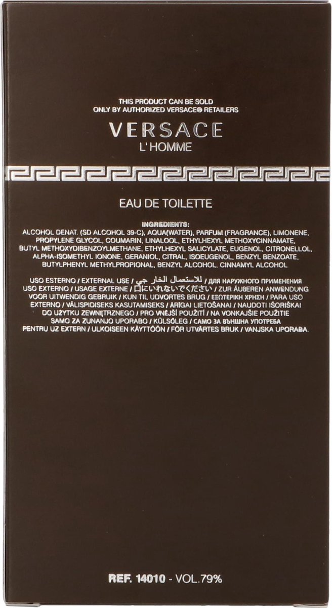 Versace L'Homme Eau de Toilette