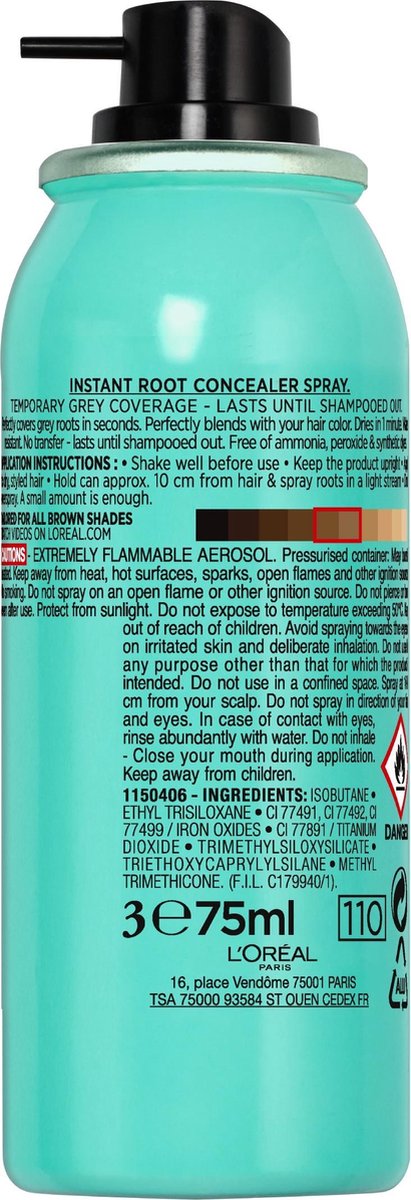 L'Oreal Paris L&apos;Oréal Paris Magic Retouch 2 Donkerbruin - Zwart