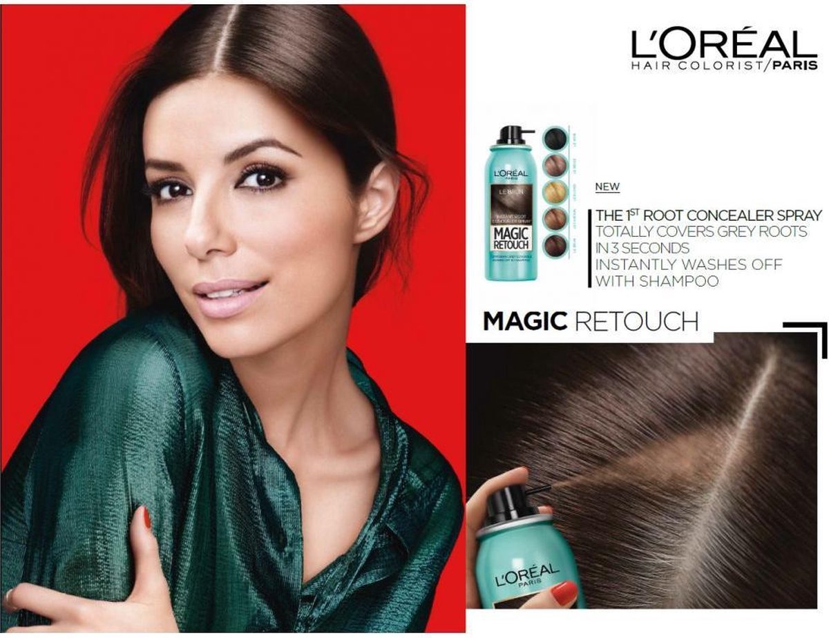 L'Oreal Paris L&apos;Oréal Paris Magic Retouch 2 Donkerbruin - Zwart