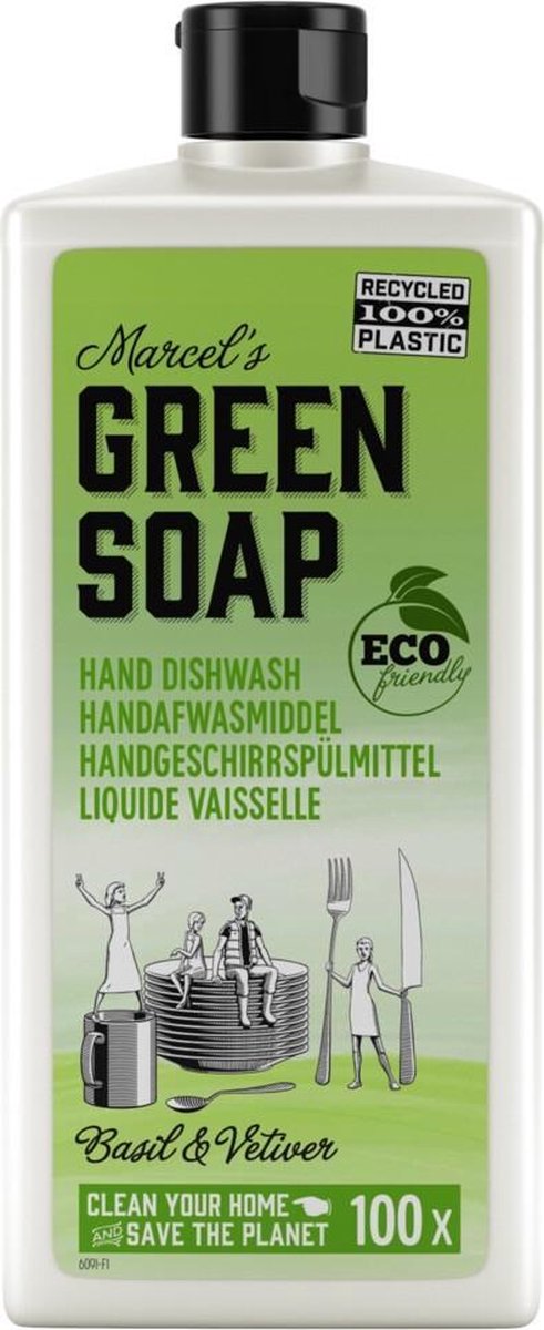 Marcels Green Soap Afwasmiddel Basilicum & Vetiver