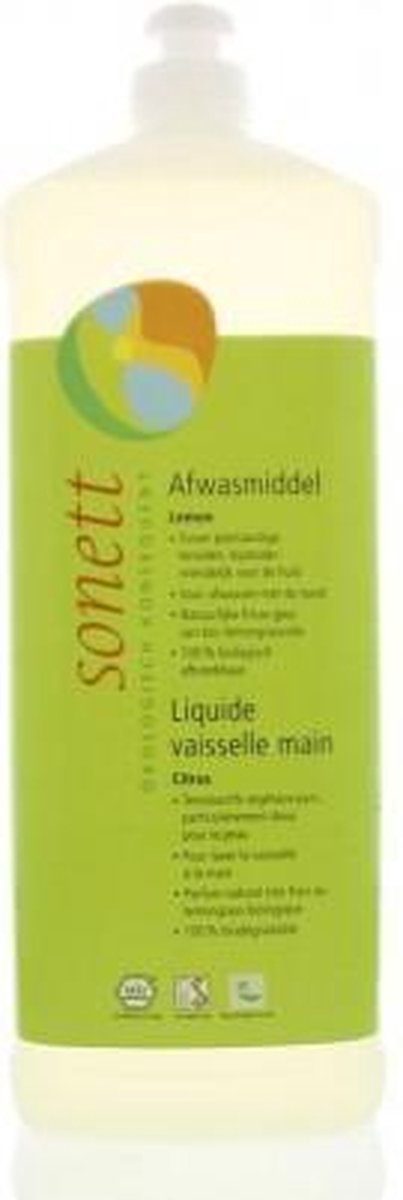 Sonett Afwasmiddel Lemon 1000ml
