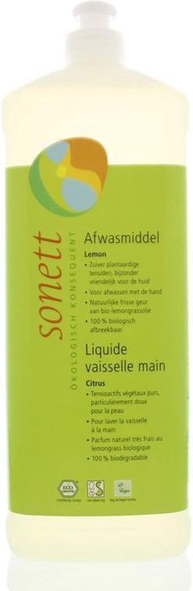 Sonett Afwasmiddel Lemon 1000ml
