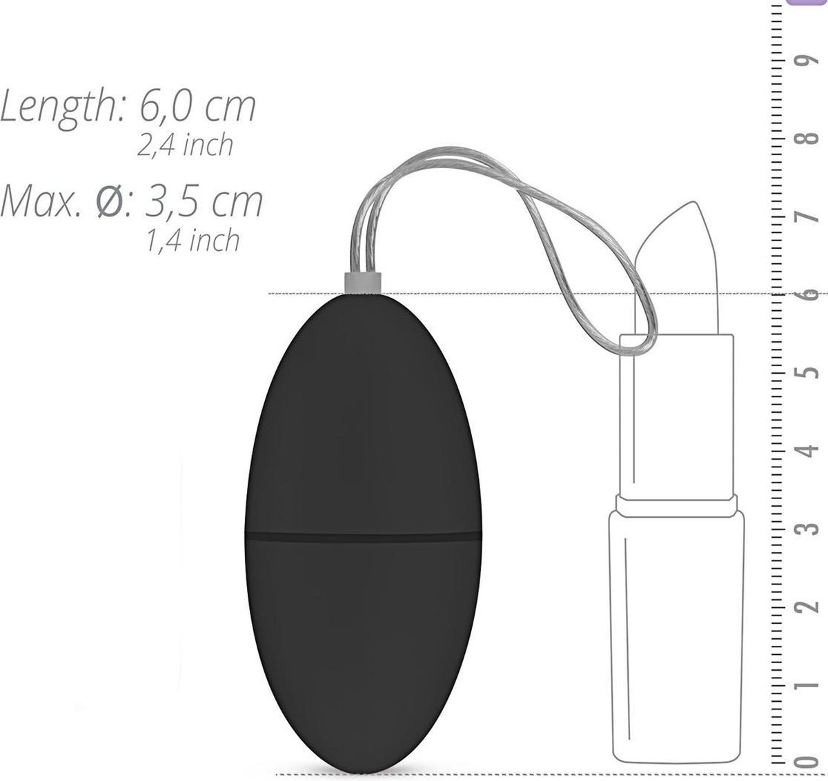 Eros Easytoys Vibrating Egg - Zwart