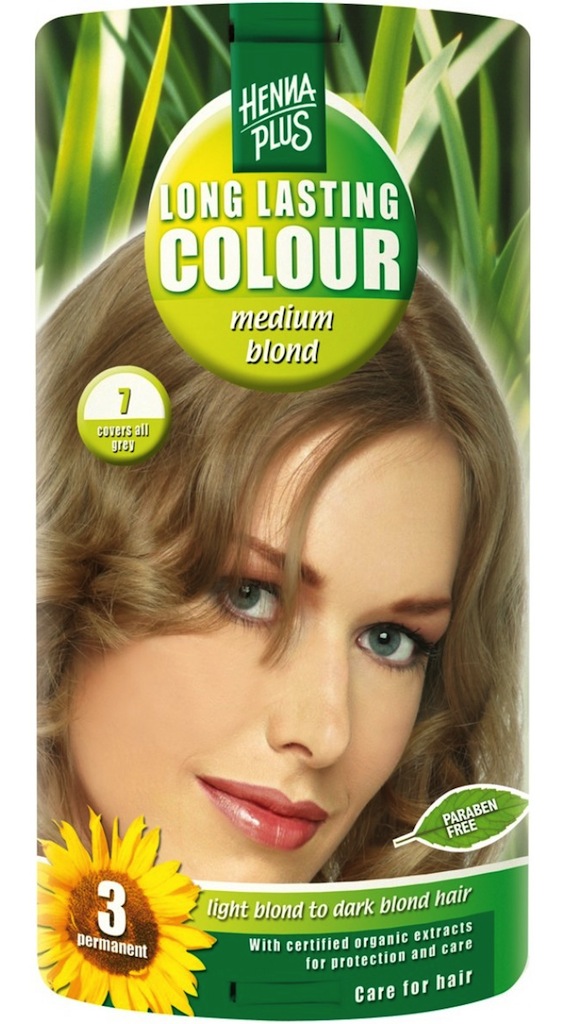 Hennaplus Long Lasting Colour 7 Medium Blond 100ml