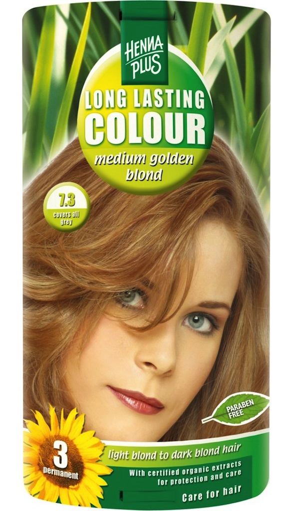 Hennaplus Long Lasting Colour 7.3 Medium Golden Blond 100ml