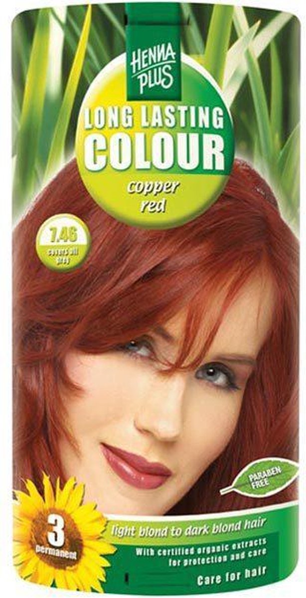 Hennaplus Long Lasting Colour 7.46 Copper red