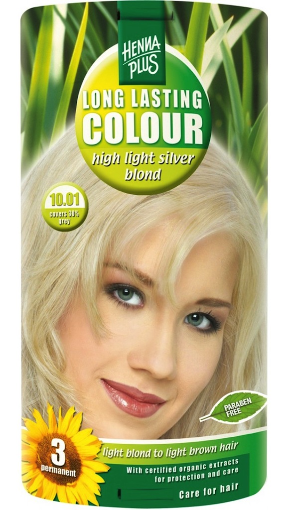 Hennaplus Long Lasting Colour 10.01 High Light Blond 100ml - Silver