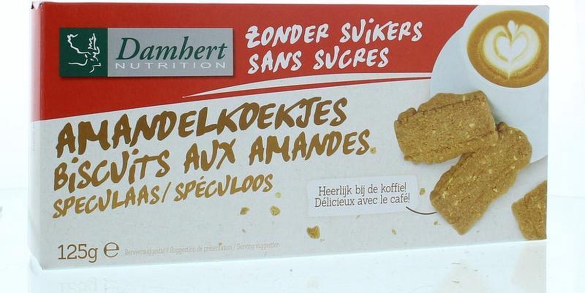 Damhert Amandelkoekjes Zonder Suiker