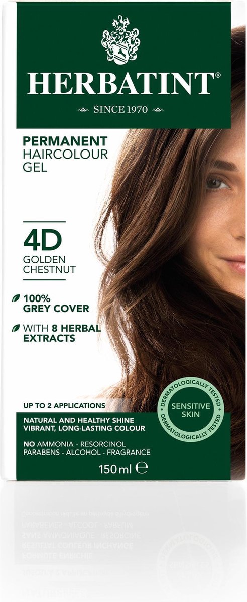 Herbatint Haarverf 4D Kastanje - Goud