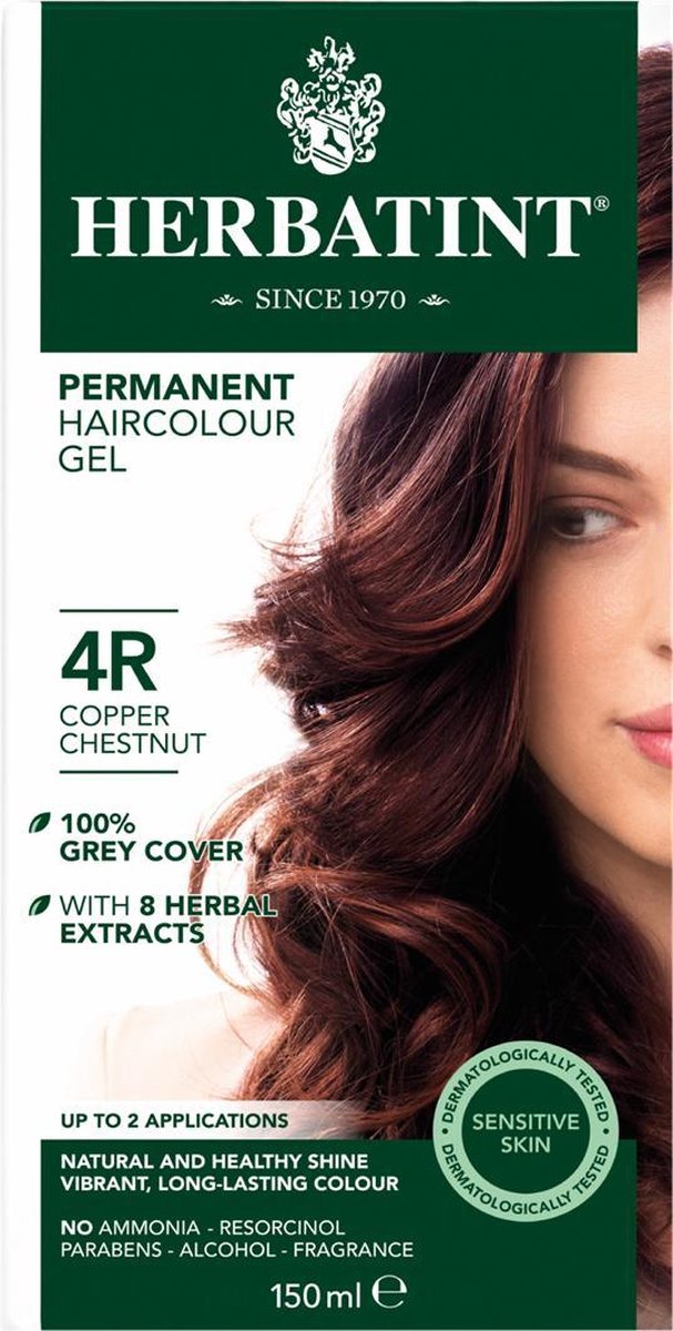 Herbatint Haarverf 4R Koper Kastanje