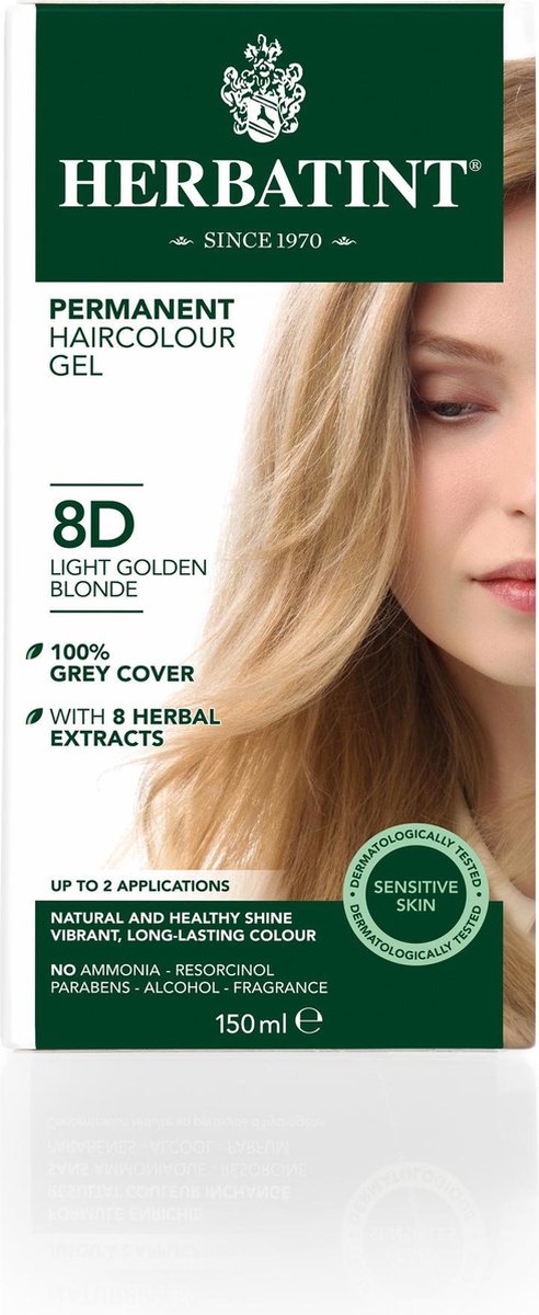 Herbatint Haarverf 8D Lichtgoud Blond