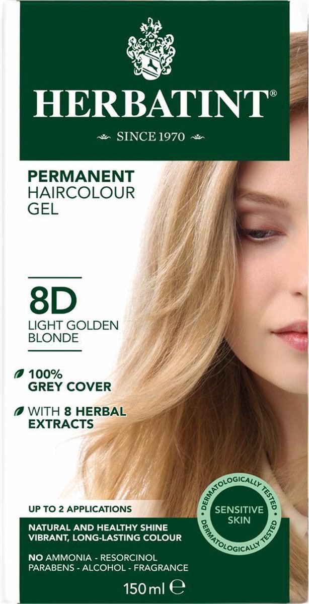 Herbatint Haarverf 8D Lichtgoud Blond