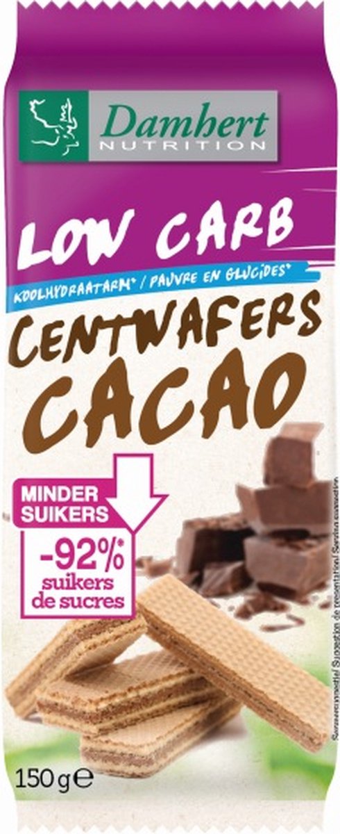Damhert Low Carb Centwafers Cacao